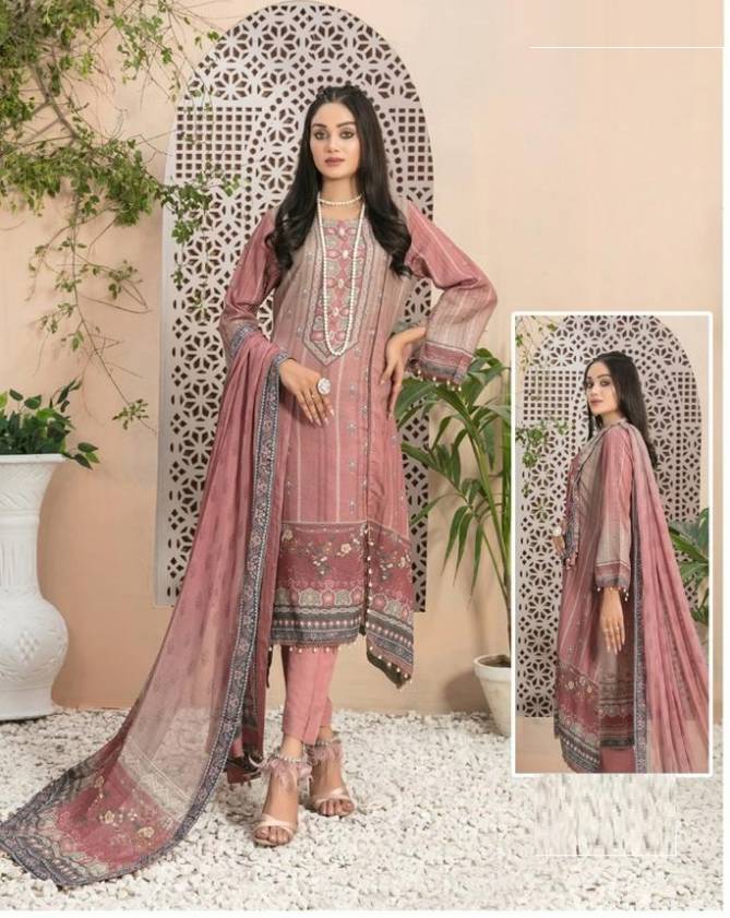 Jade Heza Azrin Fancy Wear Karchi Heavy Luxury Lawn Latest Dress Material